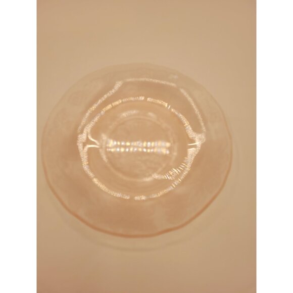 Set of 3 Vintage Macbeth Evans Dogwood Pink Depression Glass Saucers 6" - Picture 5 of 6